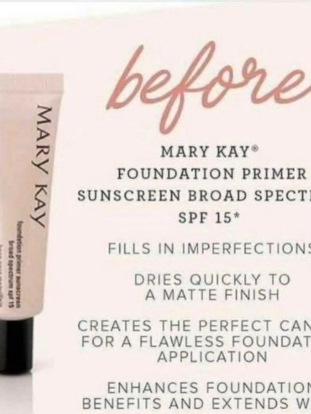 Mary Kay Primer in Pale Pink Box